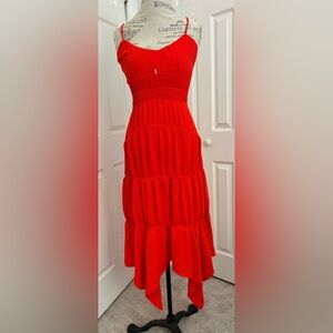 T.J.Maxx Vibrant Red Maxi Dress